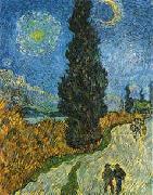 Road with Cypress and Star Vincent Van Gogh